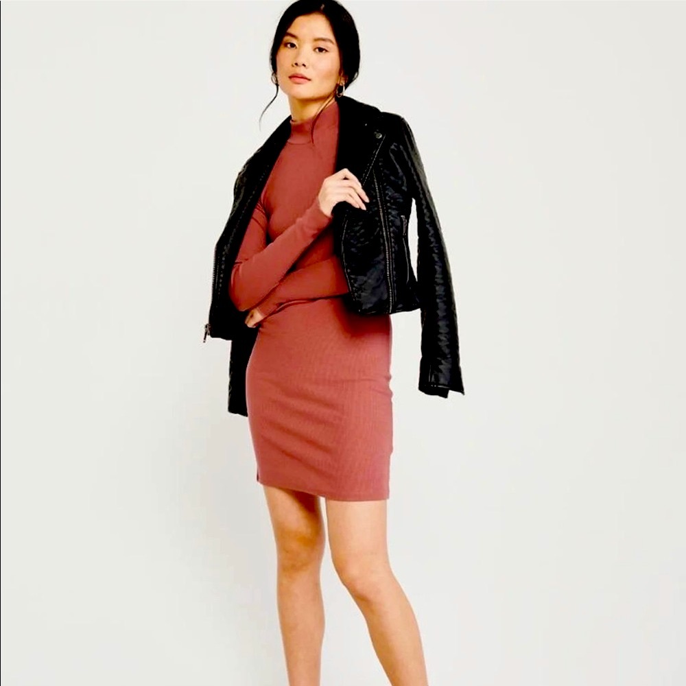 Abercrombie and Fitch Knit Mock Neck Dress